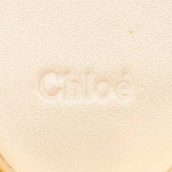 Chloe Beige Calfskin Leather Mini C Shoulder Bag - Picture 9 of 12